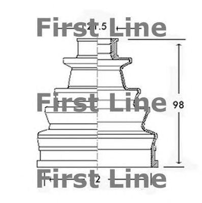 FIRST LINE fcb2257 -  Пыльник, приводной вал